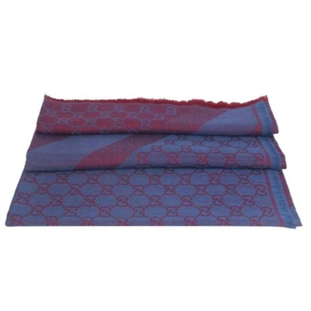 Gucci silk wool GG scarf